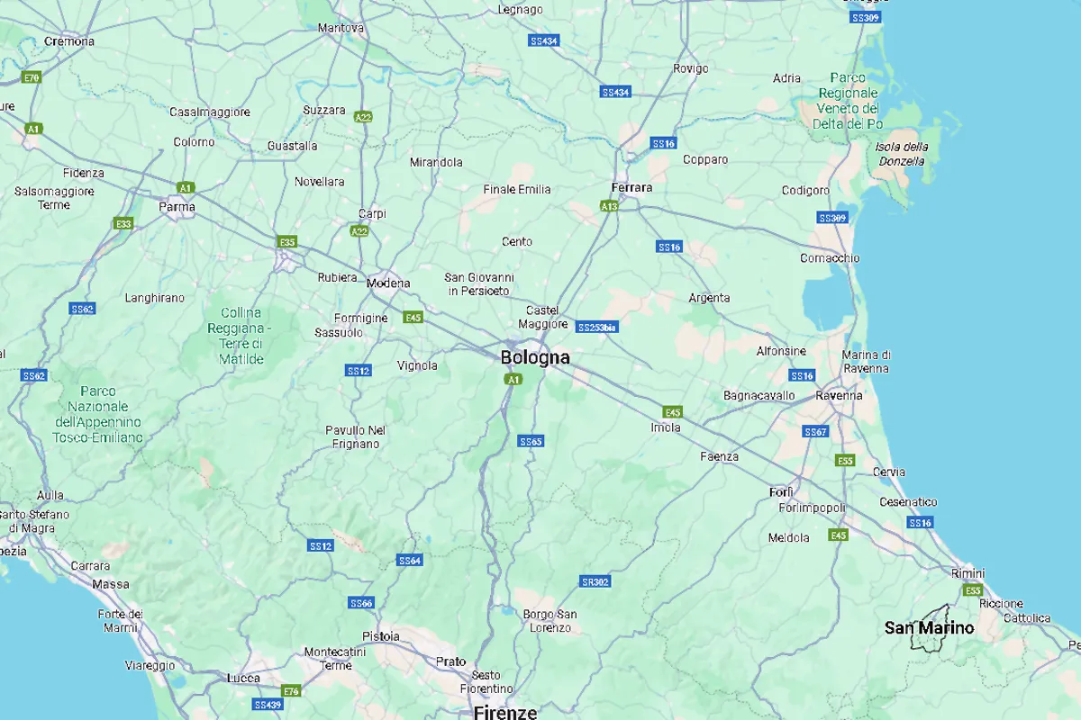 Mappa di Bologna